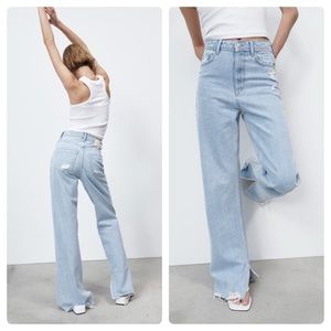 Zara Z1975 FULL LENGTH SLIT JEANS